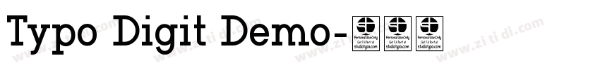 Typo Digit Demo字体转换